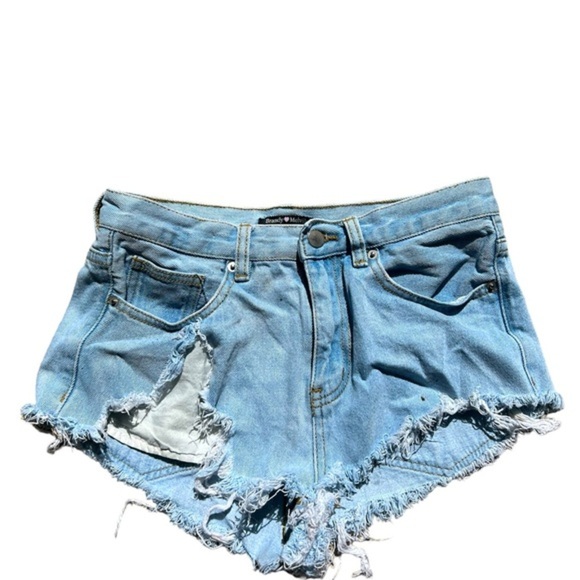 Brandy Melville Distressed Shorts - Picture 1 of 3